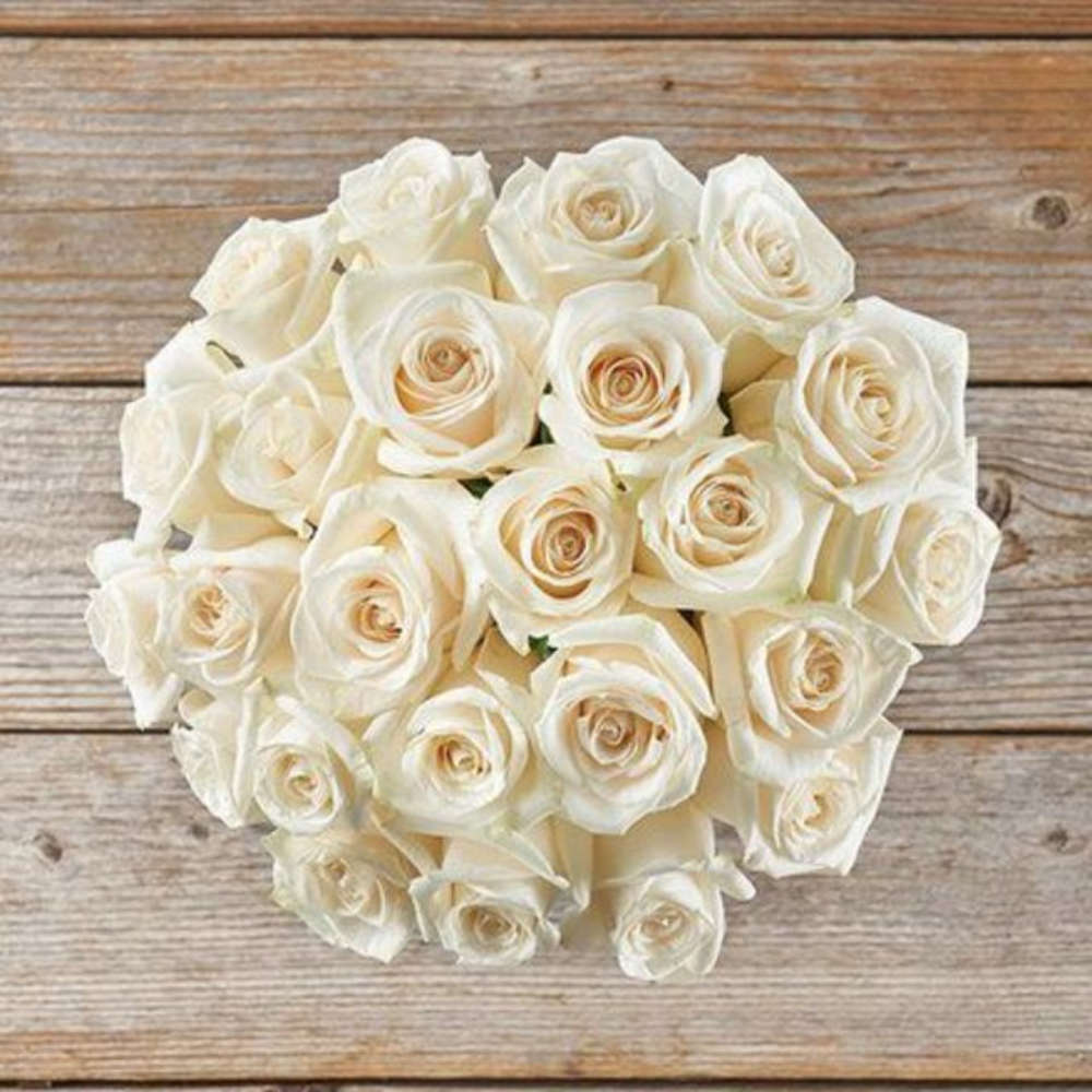 Bouquet de Roses Blanches Luxueuses